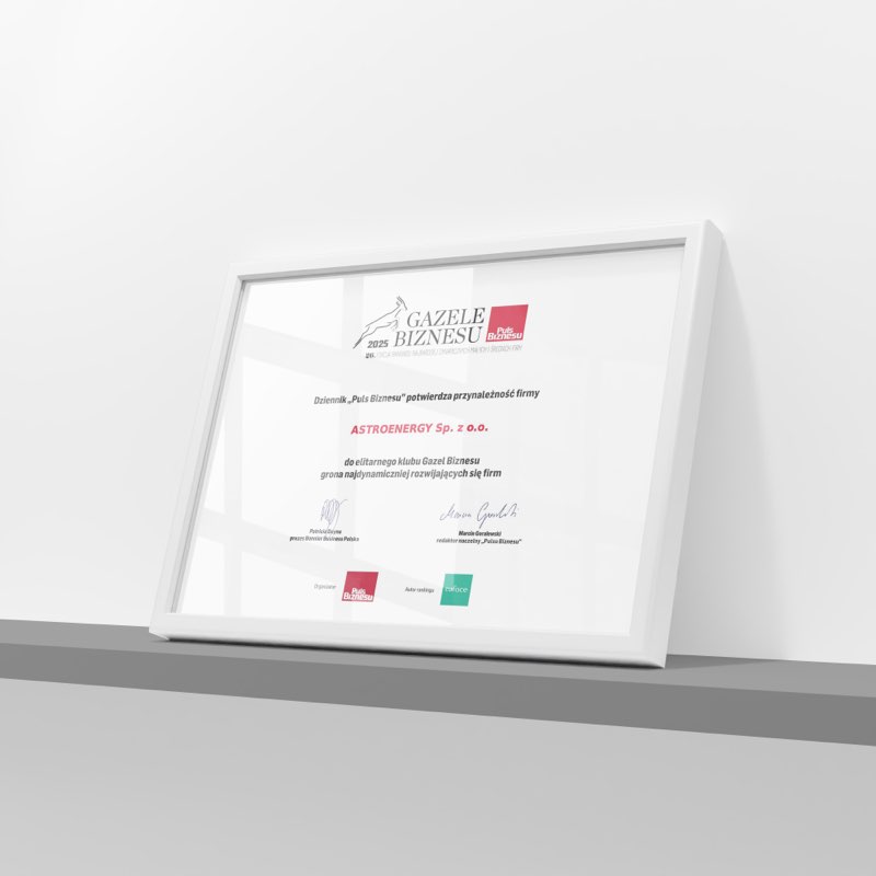 Prezes Radosław Rutkowski odbiera nagrodę Gazele Biznesu
